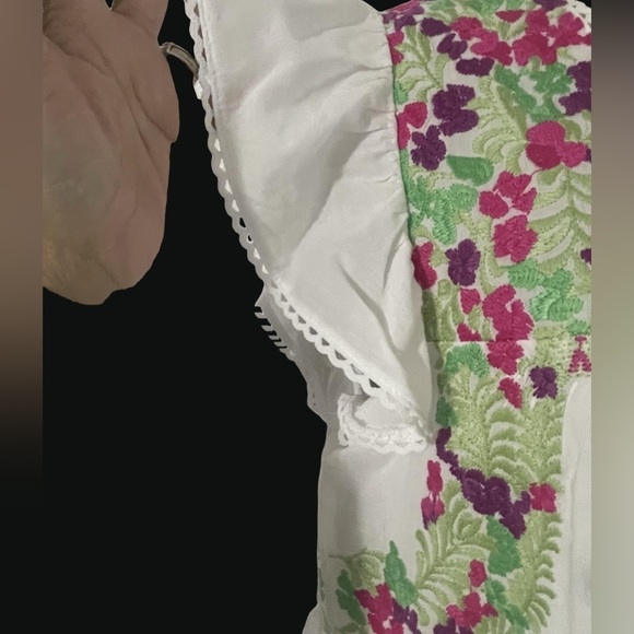 NWOT J Marie embroidered Tiered Maria Dress Size  Medium - Picture 5 of 10